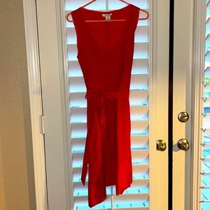 Size small red linen Sundance dress.
